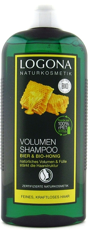 Volumen-Shampoo für feines Haar - Logona Hair Care Volume Shampoo Honey Beer — Foto N3