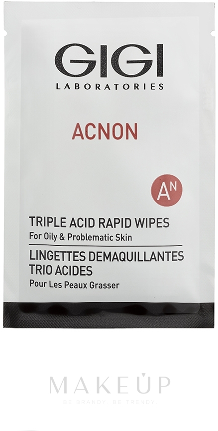 Feuchttücher für das Gesicht - Gigi Acnon Triple Acid Rapid Wipes — Bild 30 St.