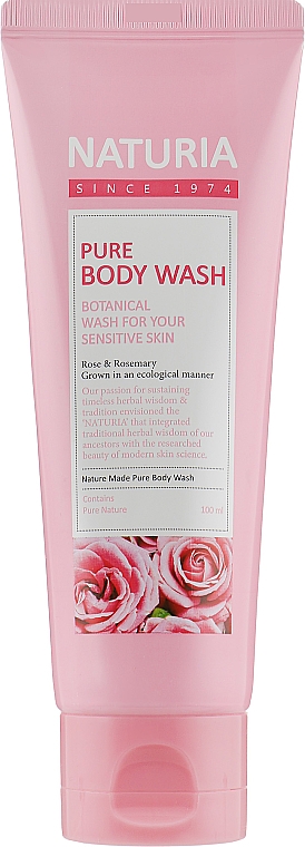 Duschgel - Naturia Pure Body Wash Rose & Rosemary — Bild N1