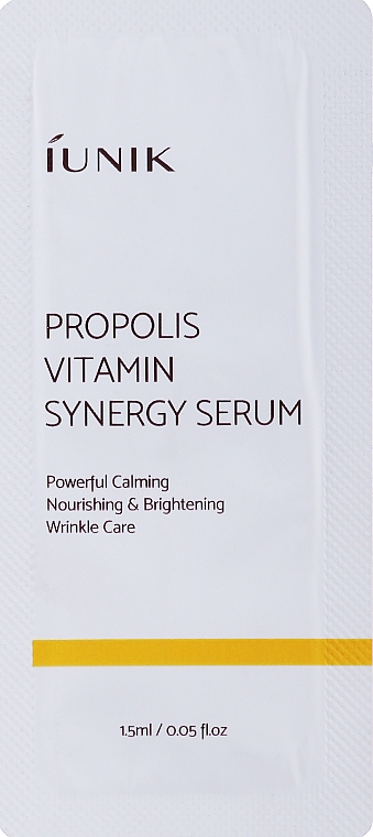 Vitaminserum mit Propolis - iUNIK Propolis Vitamin Synergy Serum (Probe)  — Bild N1