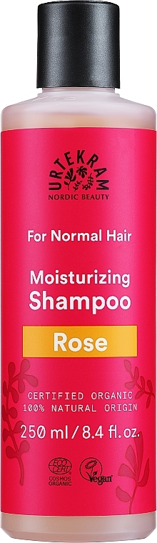 Feuchtigkeitsspendendes Shampoo für normales Haar mit Rosenextrakt - Urtekram Rose Shampoo Normal Hair — Bild N1