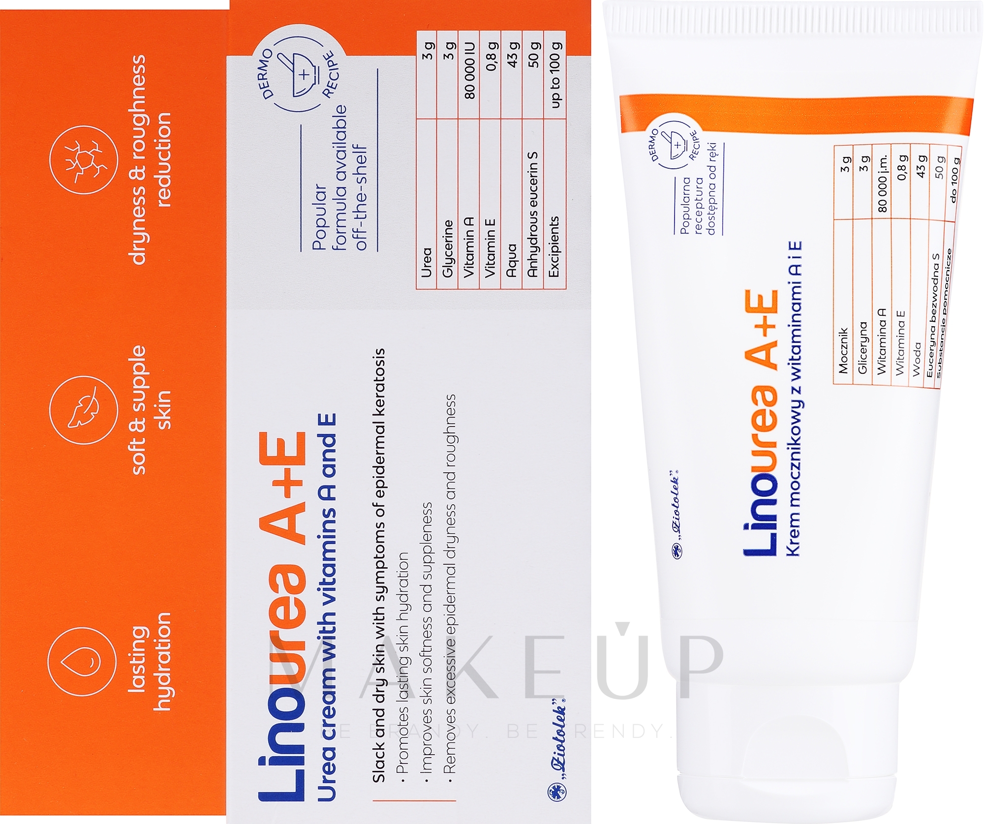 Körpercreme - Ziololek Linourea Body Cream Vitamin A+E — Bild 50 g