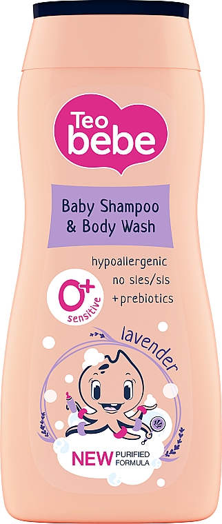 Shampoo und Duschgel mit Lavendel - Teo Bebe Sensitive — Bild N1