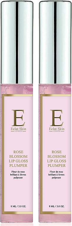 Make-up Set - Eclat Skin London Rose Blossom Lip Gloss Plumper (Lipgloss 2x8ml) — Bild N1