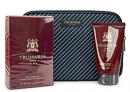 Düfte, Parfümerie und Kosmetik Trussardi Uomo The Red - Duftset (Eau de Toilette/100ml + Duschgel/100ml + Kosmetiktasche)