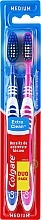 Set „Sauberkeitsexperte“, medium Härtegrad, blau + pink - Colgate Expert Cleaning Medium Toothbrush — Bild N1