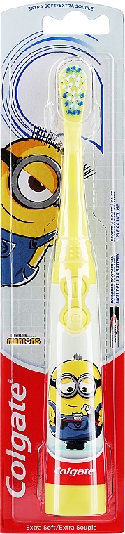 Elektrische Zahnbürste für Kinder Minions gelb - Colgate Minions Kids Battery Extra Soft Toothbrush — Bild N1