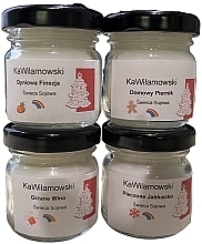Düfte, Parfümerie und Kosmetik Weihnachtsset mit Duftkerzen - KaWilamowski (Kerzen 4x40ml) 