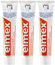 Düfte, Parfümerie und Kosmetik Zahnpflegeset - Elmex Toothpaste Caries Protection (Zahnpasta 3x75ml)