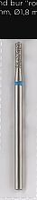 Düfte, Parfümerie und Kosmetik Diamant-Nagelfräser Abgerundeter Zylinder L-8 mm 1,8 mm blau - Head The Beauty Tools