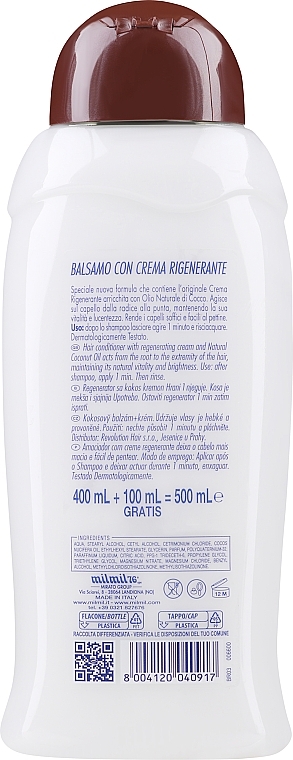Pflegender Balsam-Conditioner mit Kokosöl - Mil Mil Cocco Regenerating Hair Balm — Bild N2