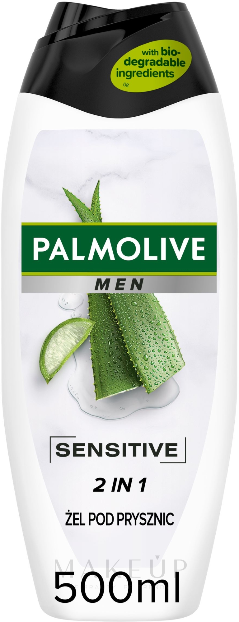 Duschgel mit Aloe Vera und Vitamin E für empfindliche Haut - Palmolive Men Sensitive — Foto 500 ml