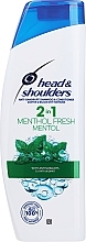 Düfte, Parfümerie und Kosmetik 2in1 Anti-Schuppen Shampoo und Conditioner mit Menthol - Head & Shoulders Anti-dandruff menthol fresh 2in1 Shampoo