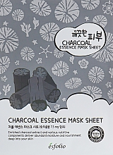 Düfte, Parfümerie und Kosmetik Feuchtigkeitsspendende und nährende Tuchmaske für das Gesicht mit Holzkohle - Esfolio Pure Skin Essence Charcoal Mask Sheet