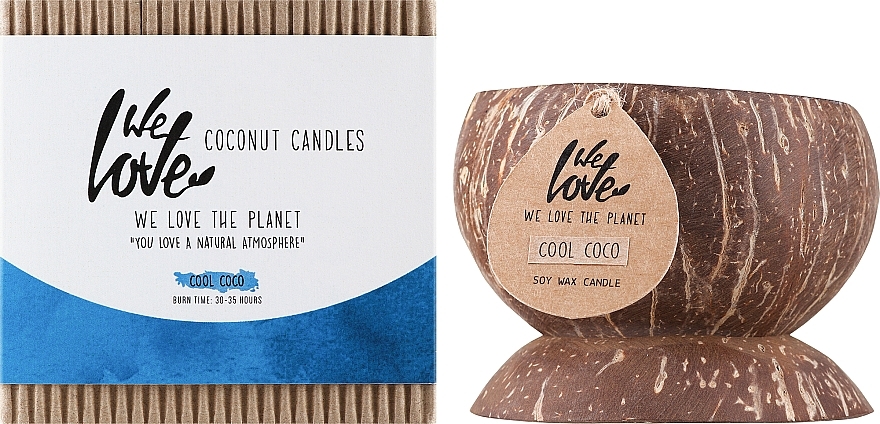 Duftkerze Kokosnuss - We Love The Planet Coconut Candle Cool Coco — Bild N2