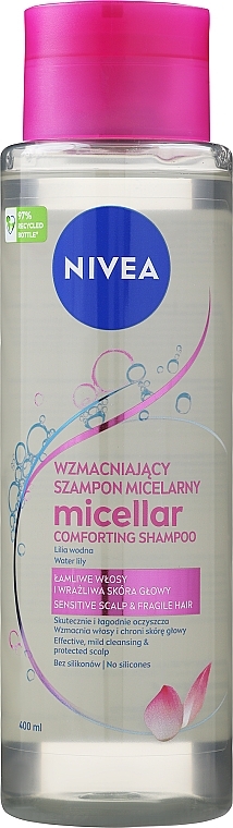 Nivea Micellar Strengthening Shampoo - Stärkendes Mizellenshampoo für sprödes Haar und empfindliche Kopfhaut  — Bild N8