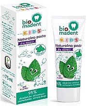 Düfte, Parfümerie und Kosmetik Natürliche Kinderzahnpasta mit Minzgeschamack, 3+ Jahre, fluoridfrei - Bio Madent Kids