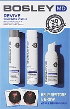Düfte, Parfümerie und Kosmetik Haarpflegeset - Bosley Bos Revive Kit (Shampoo 150ml + Conditioner 150 + Haarbehandlung 100ml) 