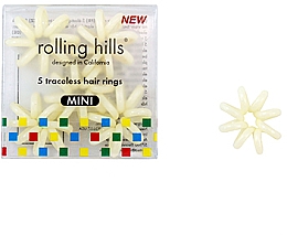 Haargummis beige - Rolling Hills Traceless Hair Rings Mini Beige — Bild N1