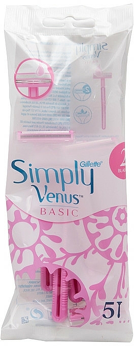 Einwegrasierer 5 St. - Gillette Simply Venus 2 Basic — Bild N1