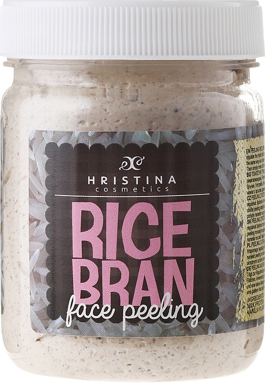 Gesichtspeeling mit gemahlenem Reis - Hristina Cosmetics Rice Bran Face Peeling — Bild N1