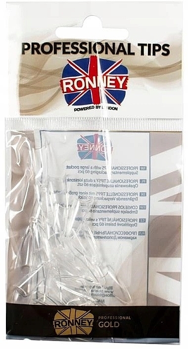 Nageltips Größe 8 transparent - Ronney Professional Tips — Bild N1