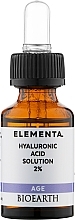 Serum Hyaluronsäure 2 % - Bioearth Elementa AGE Hyaluronic Acid 2%  — Bild N3