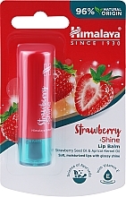Düfte, Parfümerie und Kosmetik Feuchtigkeitsspendender Lippenbalsam mit Erdbeersamen- und Aprikosenkernöl - Himalaya Herbals Strawberry Shine Lip Balm