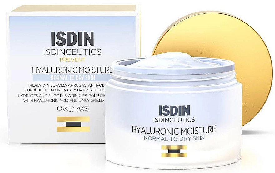 Creme für normale und trockene Haut - Isdin Isdinceutics Hyaluronic Moisture (Refill)  — Bild N1