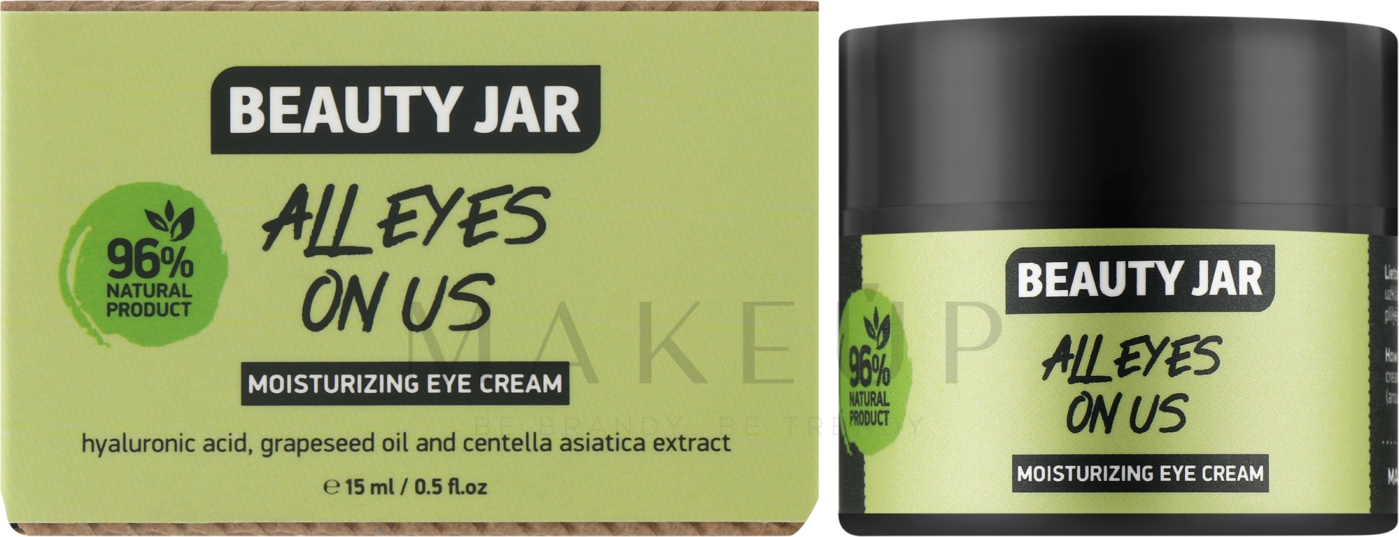 Feuchtigkeitsspendende Augencreme - Beauty Jar All Eyes On Us Moisturizing Eye Cream — Bild 15 ml