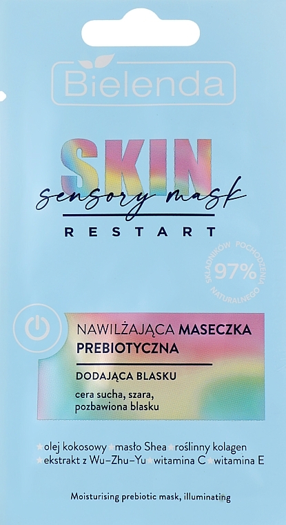 Feuchtigkeitsspendende präbiotische Gesichtsmaske - Bielenda Skin Restart Sensory Moisturizing Prebiotic Mask — Bild N1
