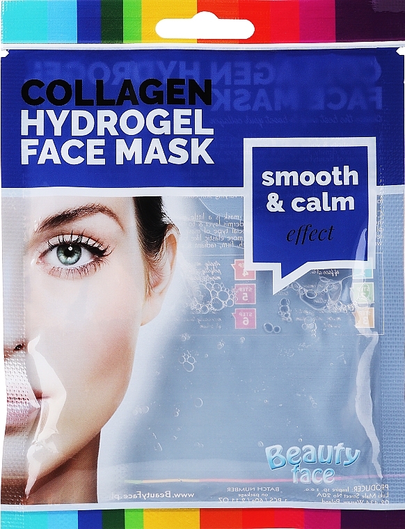Gesichtsmaske mit Perlenextrakt - Beauty Face Collagen Hydrogel Mask — Bild N1