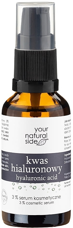 Gesichtsserum mit Hyaluronsäure - Your Natural Side Hyaluronic Acid 3% Cosmetic Serum — Bild N1