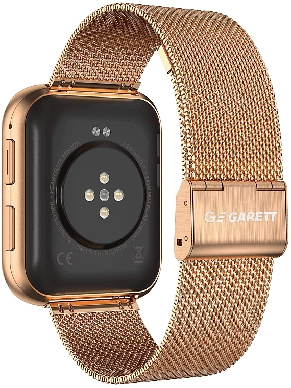 Smartwatch goldenes Metall - Garett Smartwatch GRC MAXX Gold Steel  — Bild N5