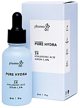 Düfte, Parfümerie und Kosmetik Gesichtsserum mit Hyaluronsäure - Pharma Oil Pure Hydra 1,5% Hyaluronic Acid Serum