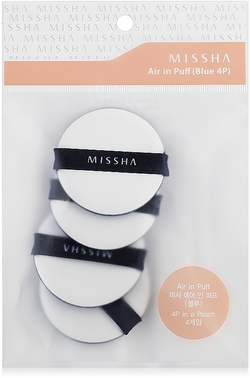 Make-up-Schwamm-Set - Missha Air In Puff Blue 4P — Bild N1