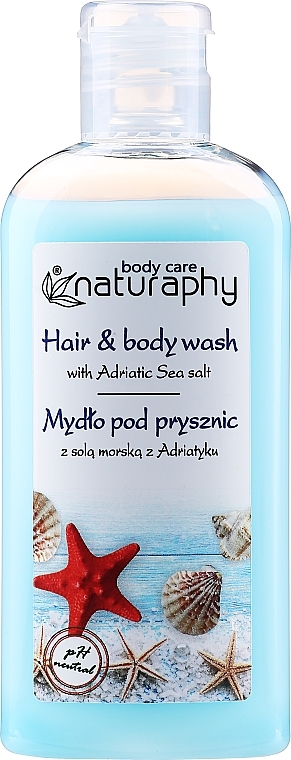 Duschgel für Haar und Körper mit Meersalz - Naturaphy — Bild N1