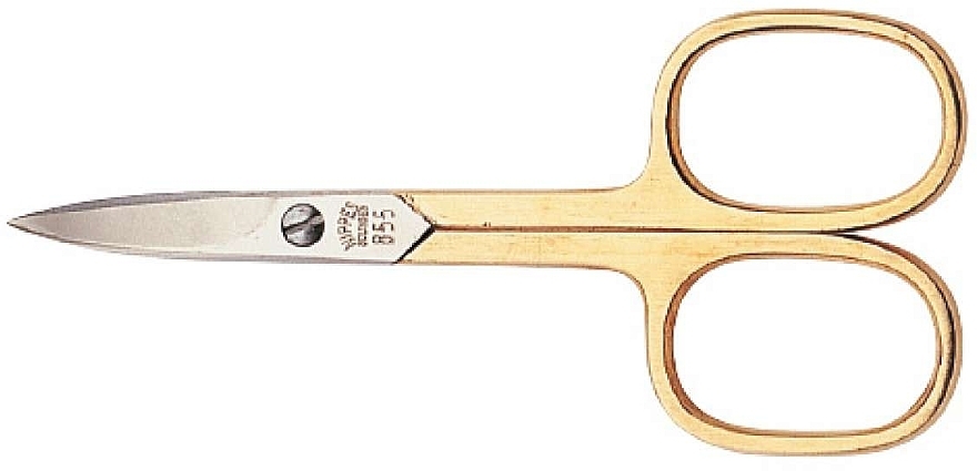 Nagelschere vergoldet 9 cm - Nippes Solingen Manicure Scissors N855  — Bild N1