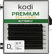 Wimpernbüschel Butterfly Green D 0.10 (6 Reihen 13 mm) - Kodi Professional — Bild N1