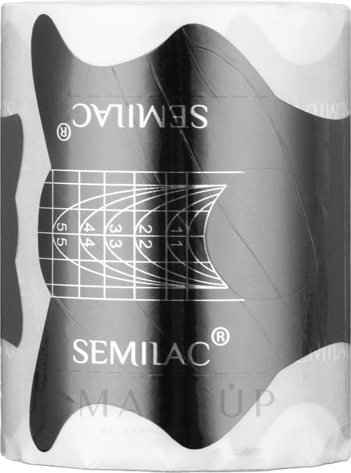 Schablonen für Nagelverlängerung - Semilac Semi Hardi Shaper Slim — Bild 100 St.
