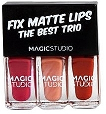 Lipgloss-Set - Magic Studio Fix & Matte Lips The Best Trio Set — Bild N2