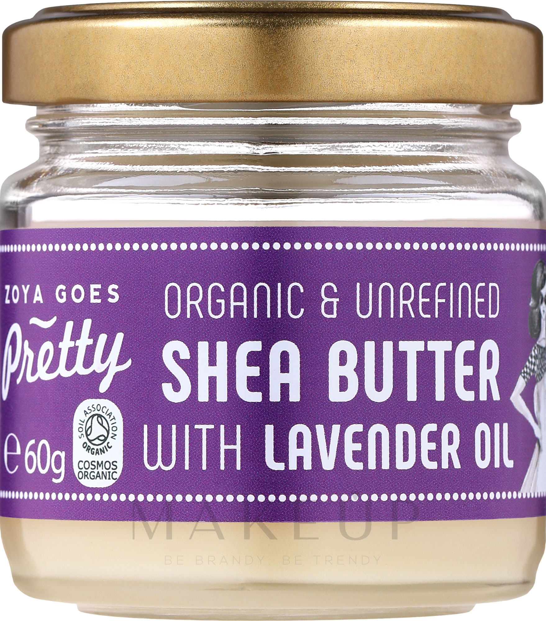 Shaebutter mit Lavendelöl - Zoya Goes Pretty Shea Butter With Lavender Oil Organic Cold Pressed — Bild 60 g