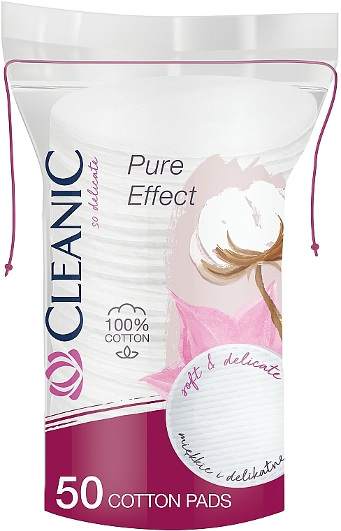 Runde Kosmetikpads 50 St. - Cleanic Pure Effect