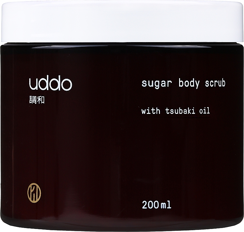 Nährendes Zucker-Körperpeeling mit Tsubaki-Öl und Sheabutter - Uddo Sugar Body Scrub With Tsubaki Oil — Bild N1