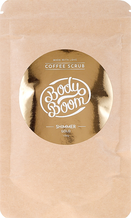 Körperscrub mit Koffein - BodyBoom Coffe Scrub Shimmer Gold — Bild N1