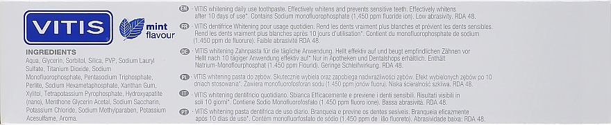 Aufhellende Zahnpasta - Dentaid Vitis Whitening — Bild N3