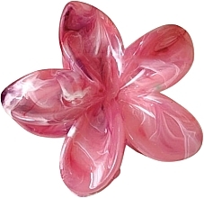 Haarspange Blume SP347 7,5 x 8 cm, XL, rosa - Ecarla — Bild N1