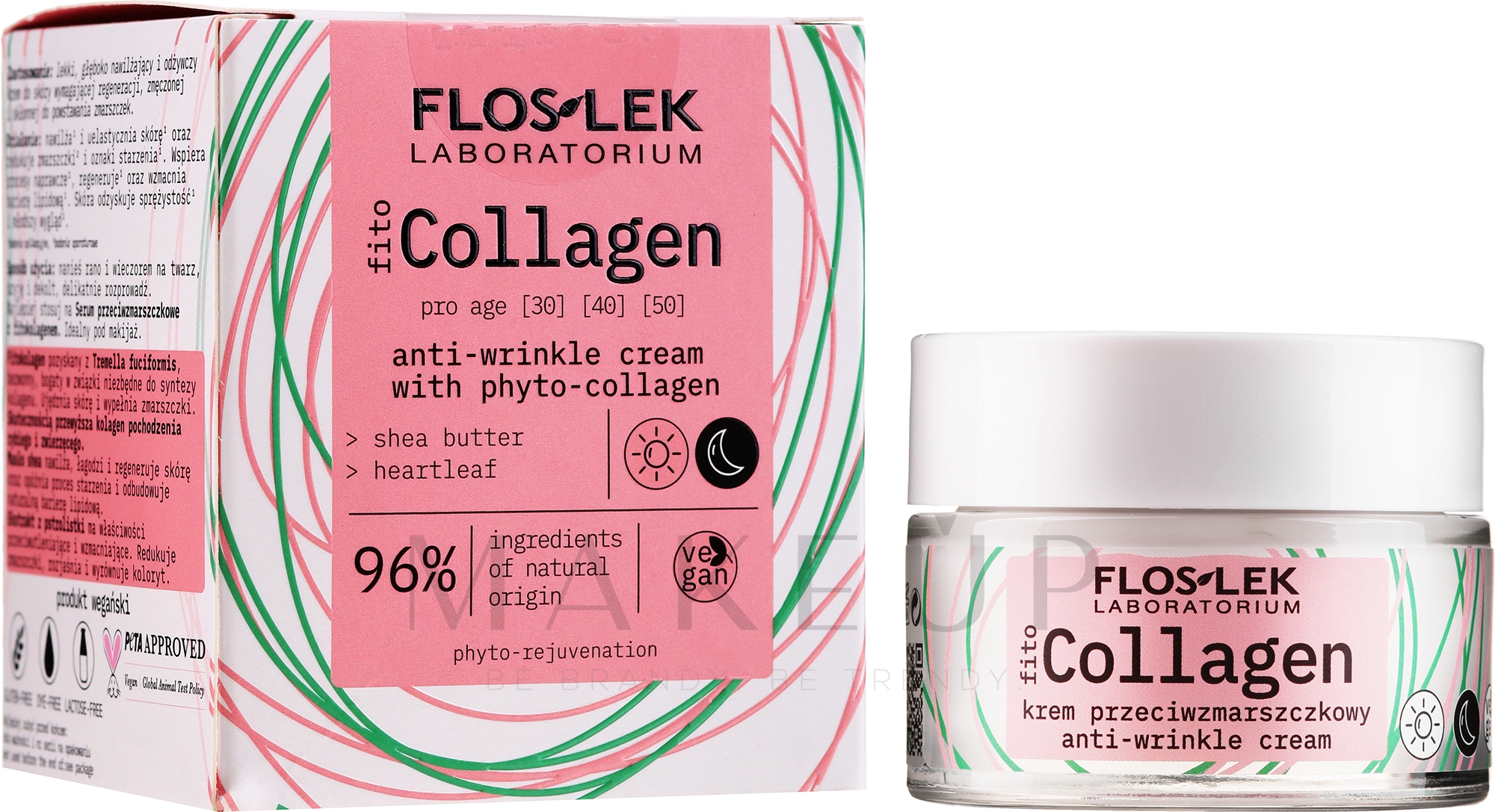 Anti-Falten Gesichtscreme mit Phytokollagen - Floslek Pro Age Cream With Phytocollagen — Bild 50 ml