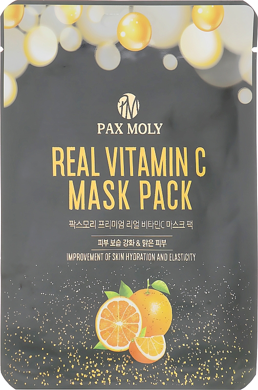 Tuchmaske für das Gesicht mit Vitamin C - Pax Moly Real Vitamin C Mask Pack — Bild N1
