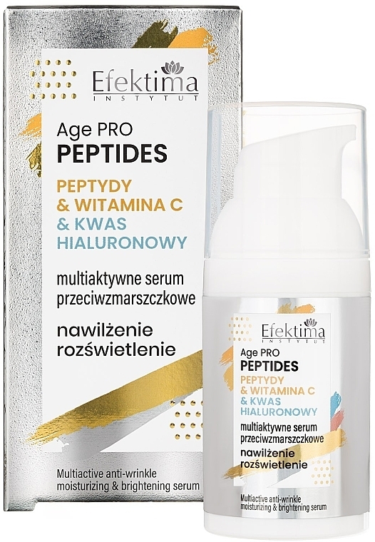 Multiaktives, feuchtigkeitsspendendes und aufhellendes Anti-Falten-Serum - Efektima Age PRO Peptides Multiactive Anti-wrinkle Moisturizing & Brightening Serum — Bild N1